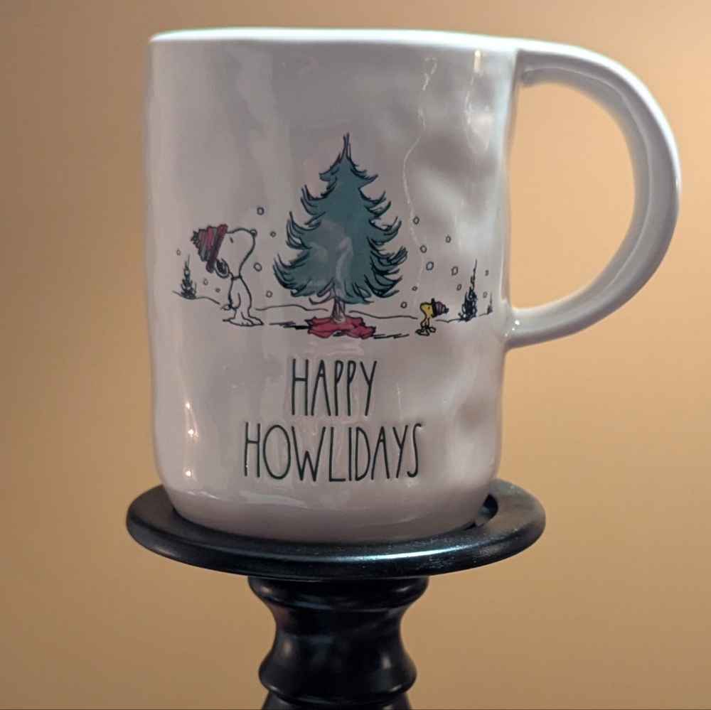Peanuts, Snoopy And Woodstock Christmas Mug. Rae Dunn. 16 0z